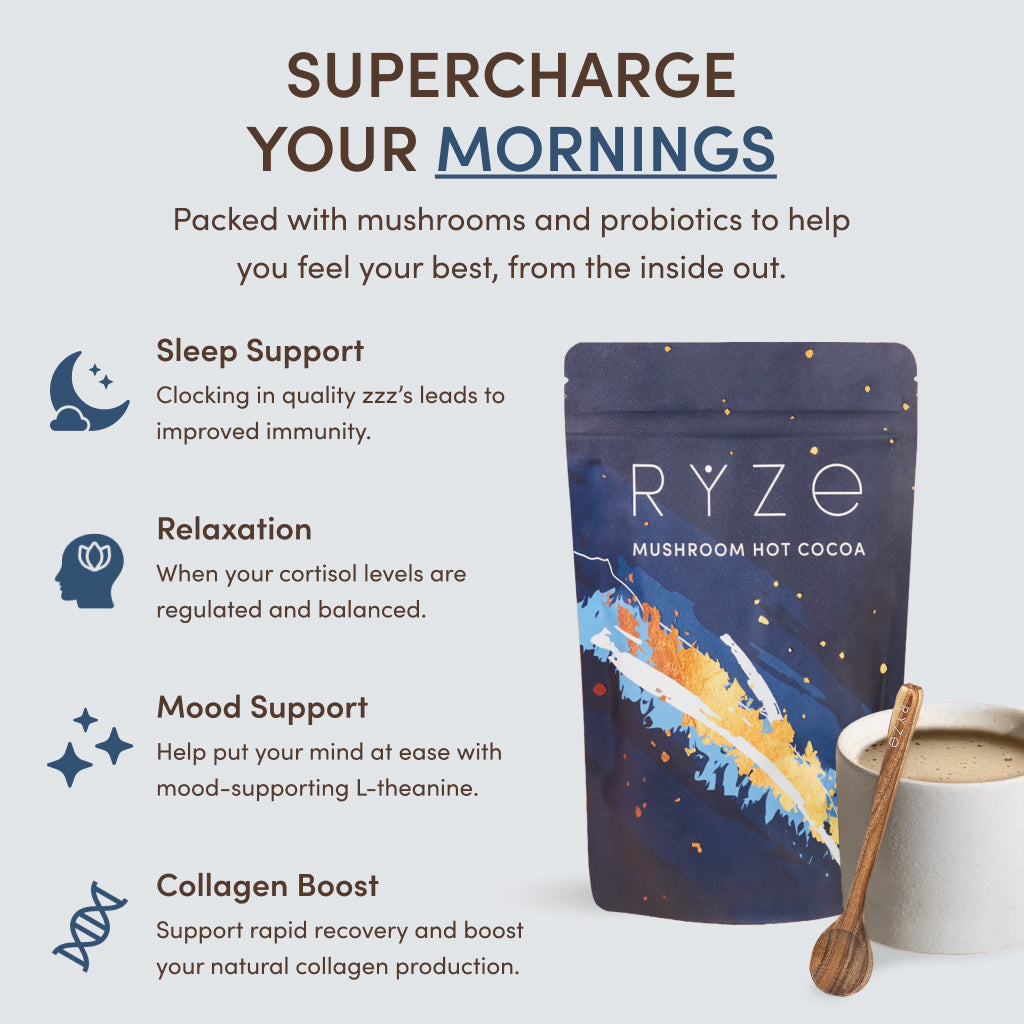 RYZE Nighttime Mushroom Cocoa Starter Bag