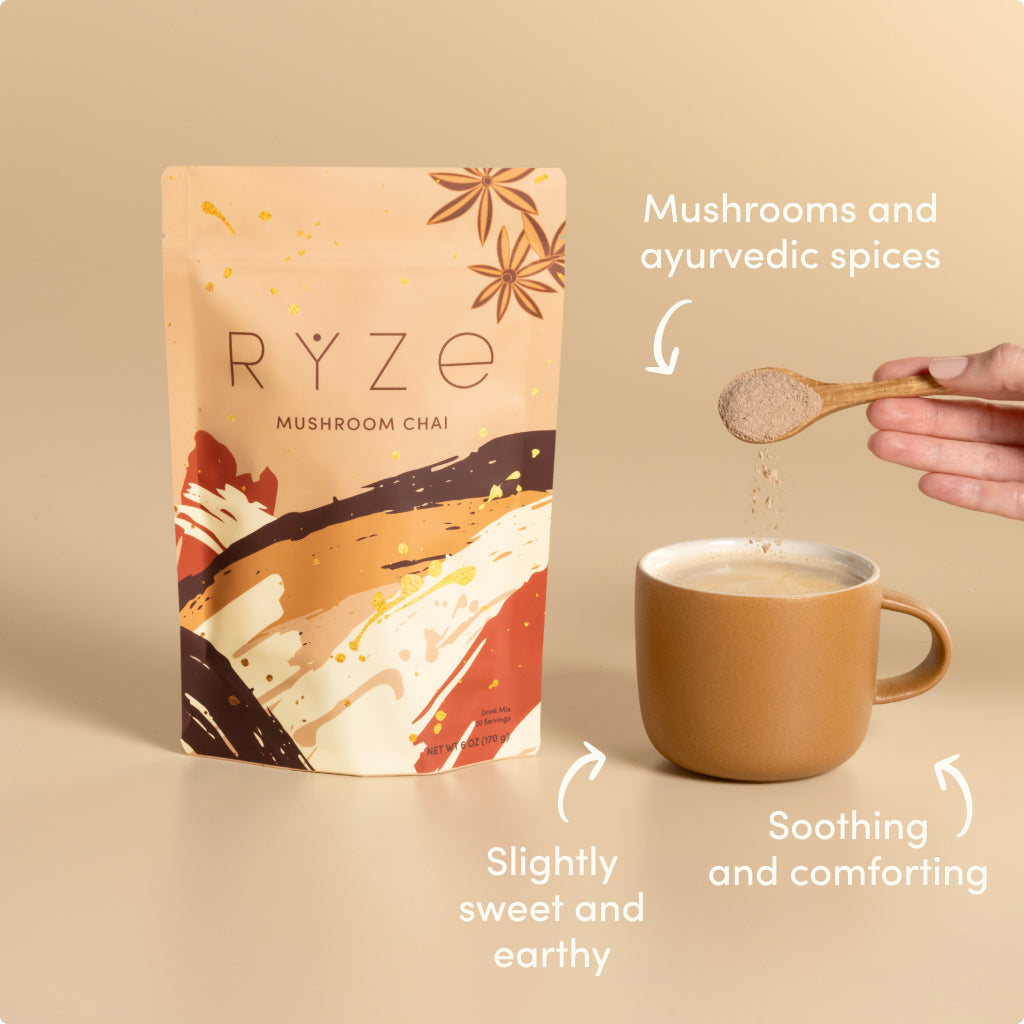RYZE Mushroom Chai Starter Bag
