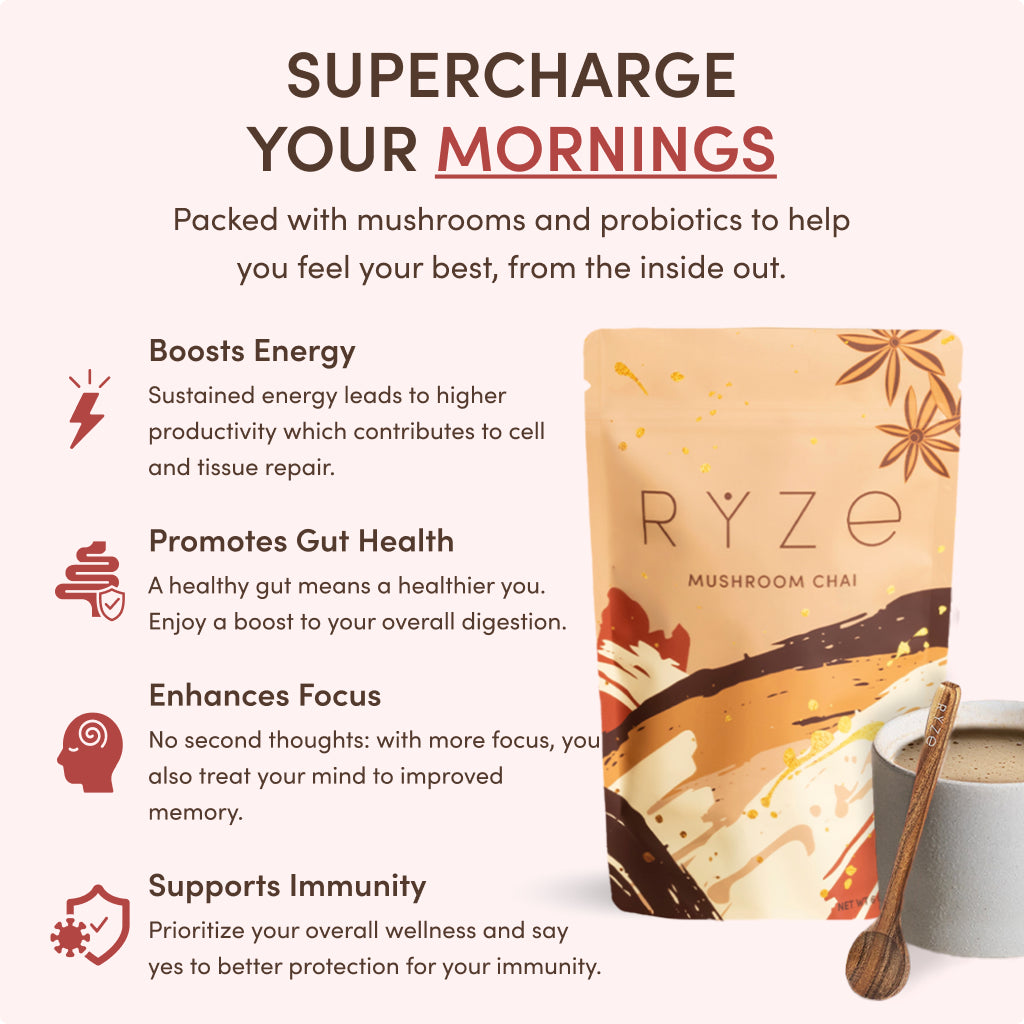 RYZE Mushroom Chai Starter Bag
