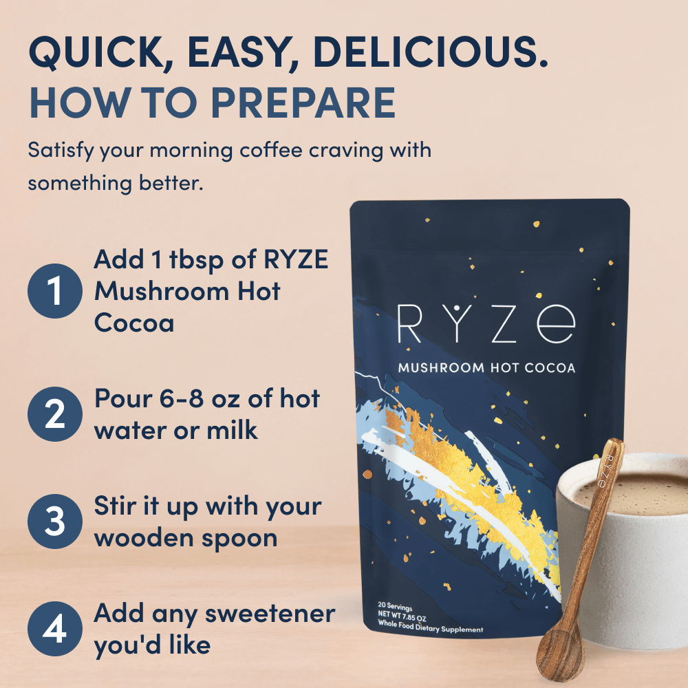 Mushroom Hot Cocoa (1 Pack - 20 Servings)