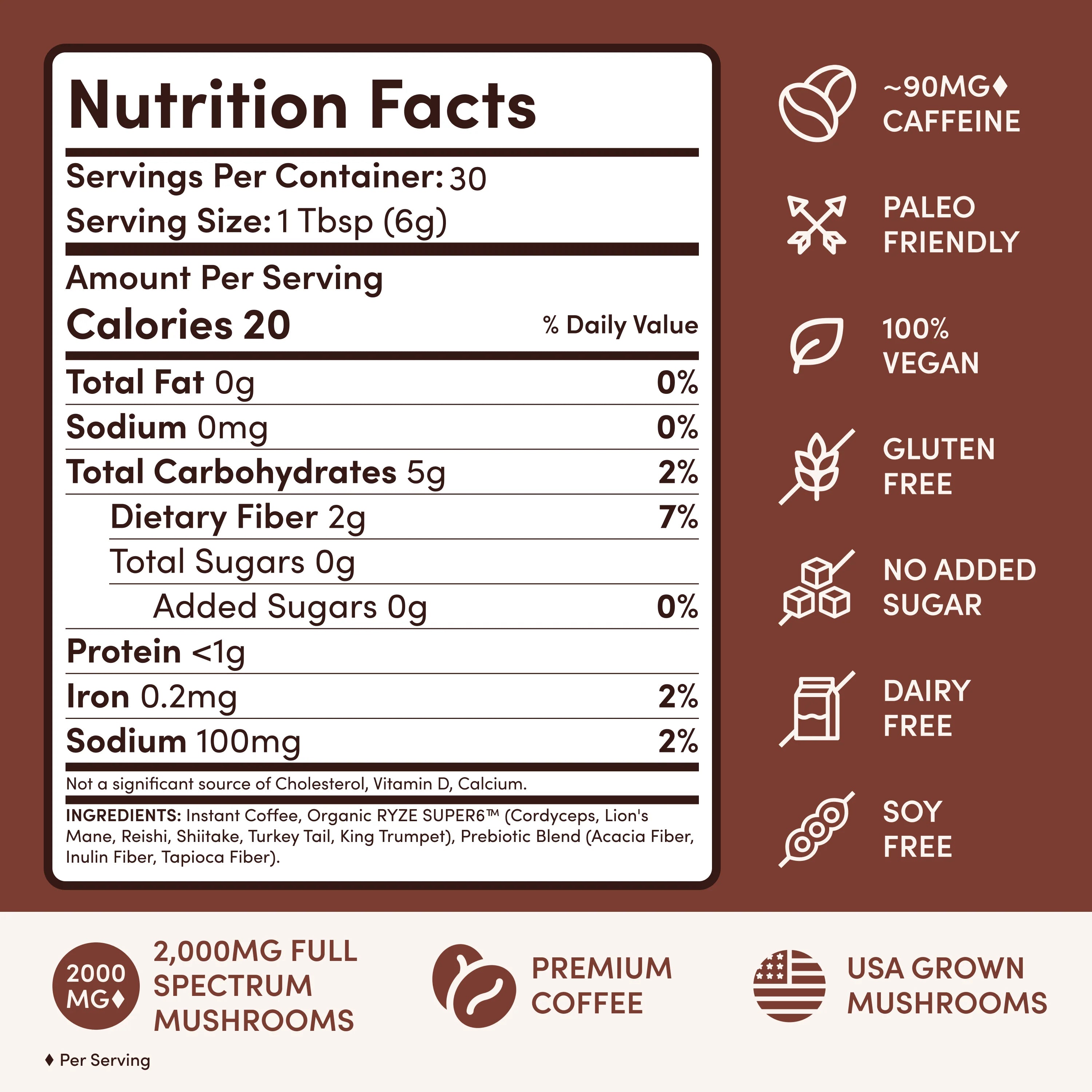 Mushroom Coffee 30 Servings