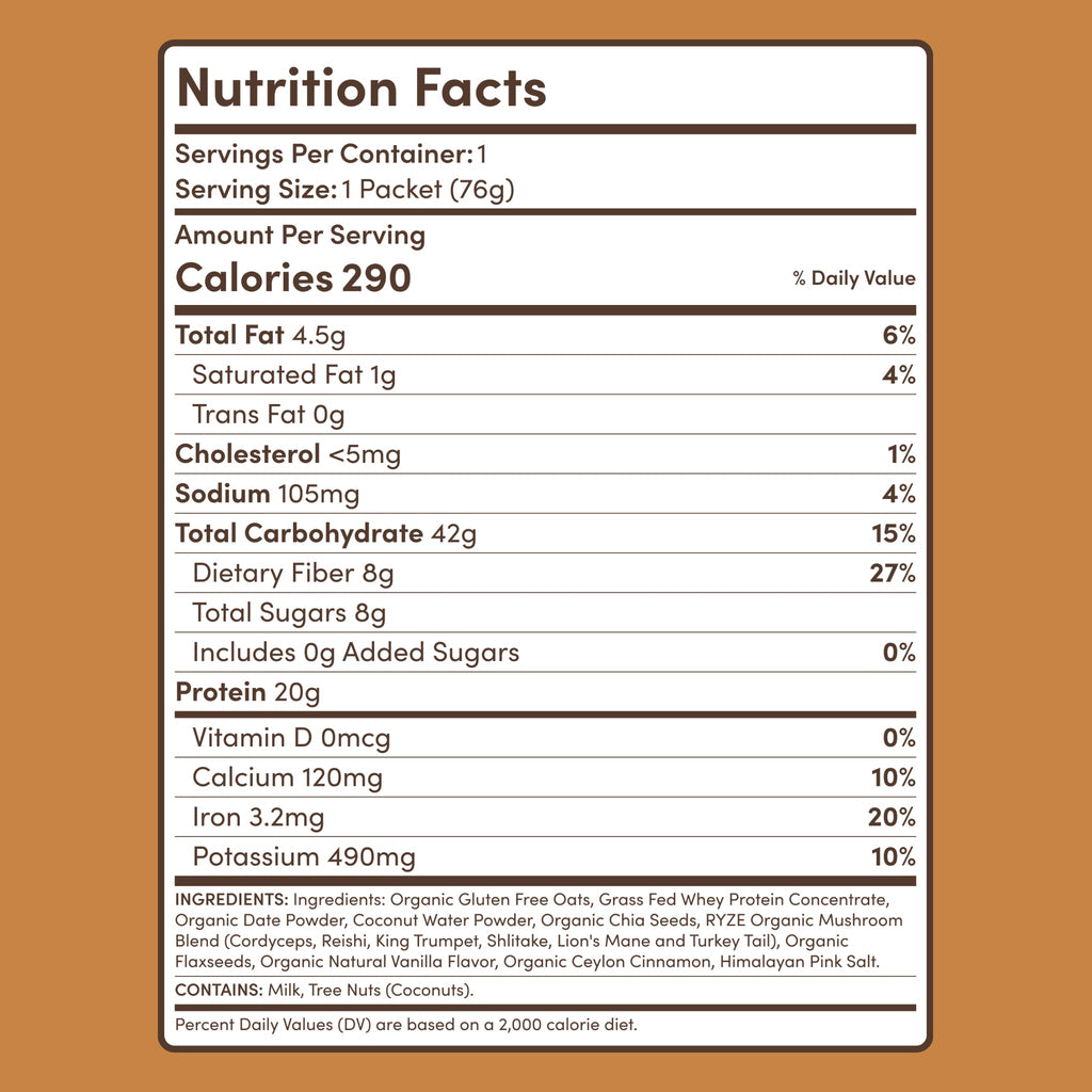 Mushroom Overnight Oats ( 14 Servings )